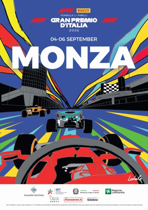 Marco Lodola presenta il manifesto ufficiale del GP di Monza 2023