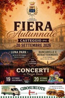 “Fiera Autunnale”, Casteggio torna a vivere tra tradizione, musica e sapori del territorio