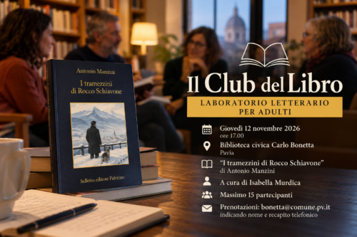 Pavia, alla Biblioteca Bonetta torna il Club del Libro: un incontro dedicato a Rocco Schiavone