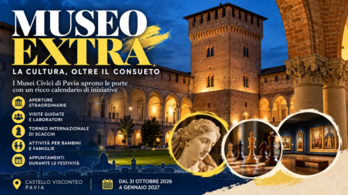 Pavia, il Castello Visconteo apre le porte alla cultura: visite gratuite, laboratori e appuntamenti fino a gennaio