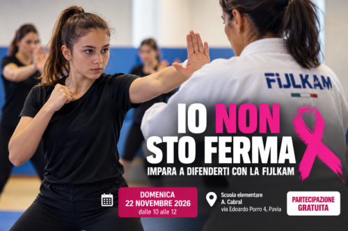 Pavia, imparare a difendersi per dire no alla violenza: il 22 novembre una mattinata gratuita con la FIJLKAM